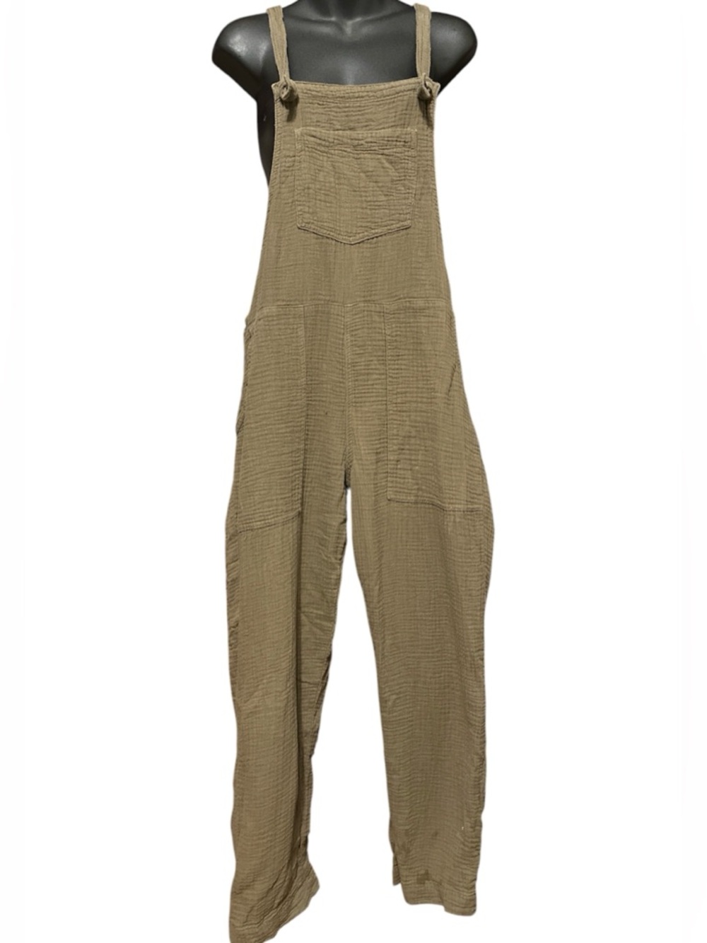 aerie Olive Utility Overalls SZ M